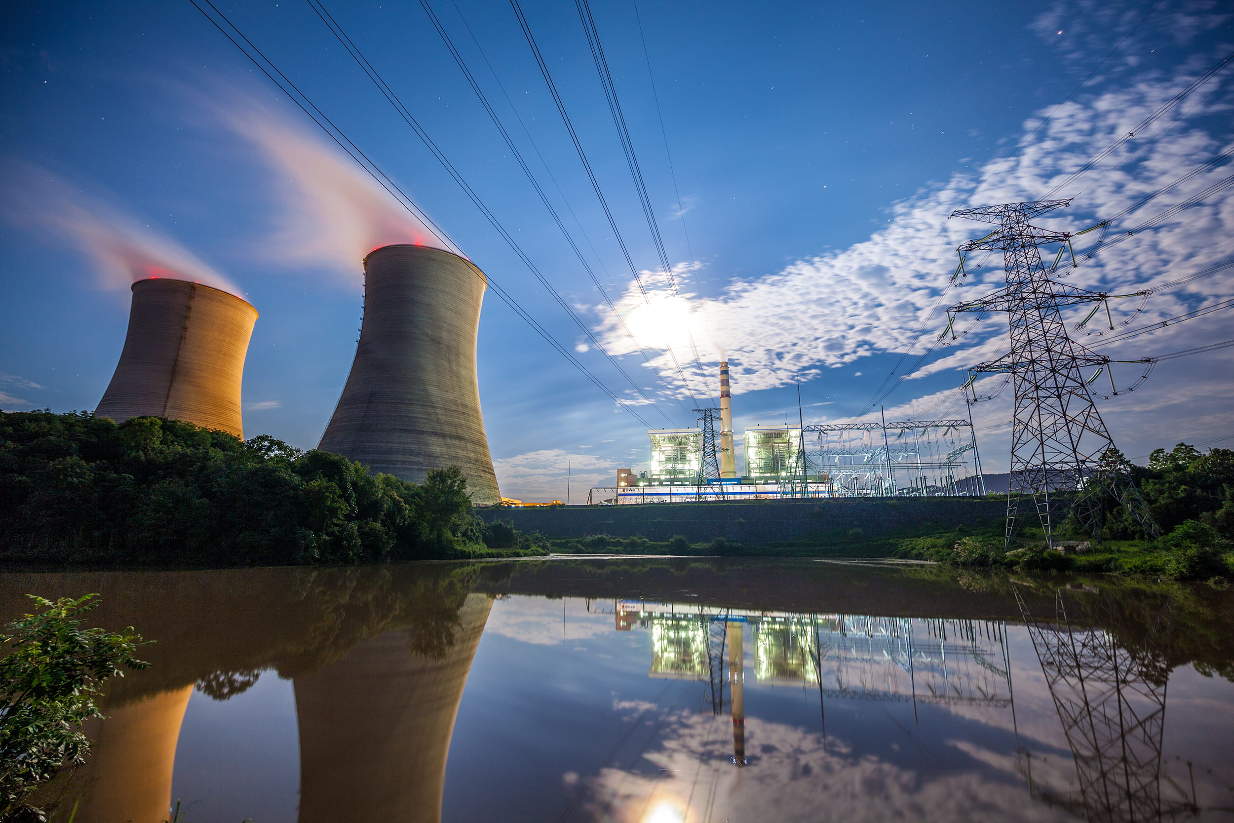 coal power on river