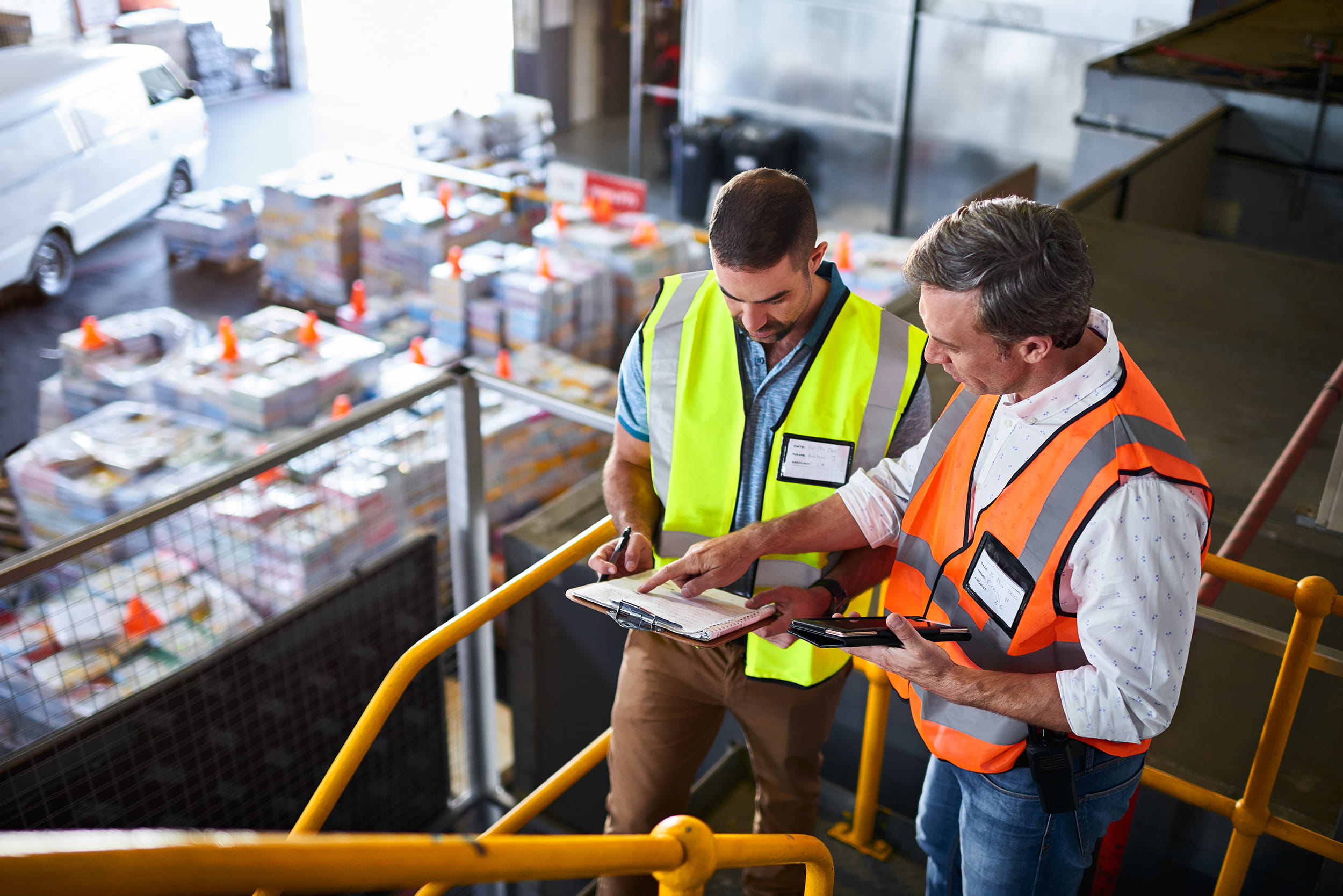 men in factory doing quality control