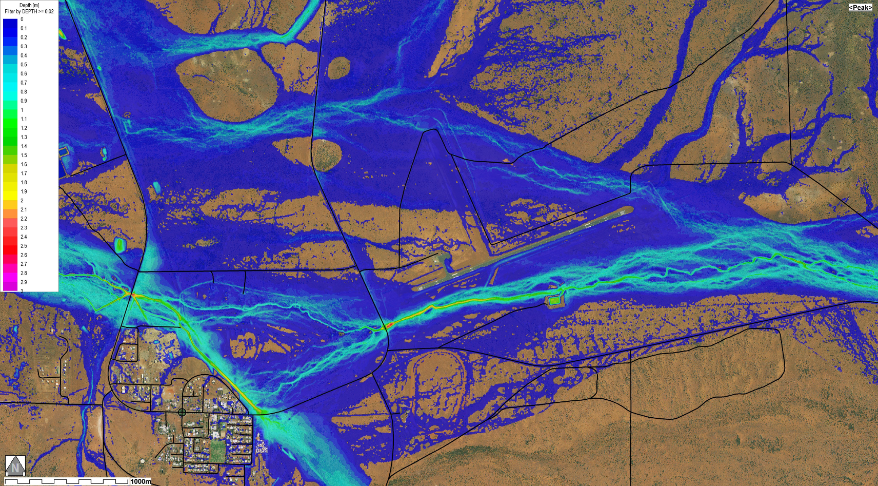 map of flooding region