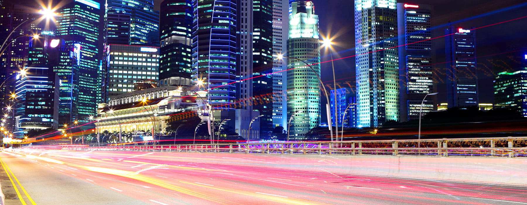 city road at night