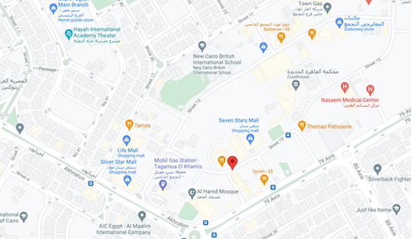 Map showing Cairo Advisian office location